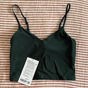 lululemon athletica Dark Green Cropped Cami Tabk